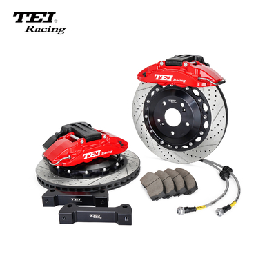 P4-EXPLORE TEI Racing Big Brake Kit Integrated Electronic Parking Brake For Rear Wheel 4 Piston Caliper