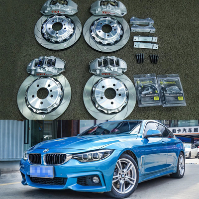 Alloy BMW Big Brake Kit For 4 Series 18 Inch Car Rim Front And Rear 4 Piston Brake Kit Auto Brake System