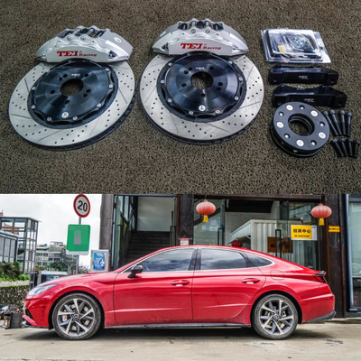 주문 6 피스톤 레이싱 칼리퍼 브레이크 키트 355 * 32 mm 고 탄소 디스크 레이싱 및 브레이크 패드 온라인 제조
