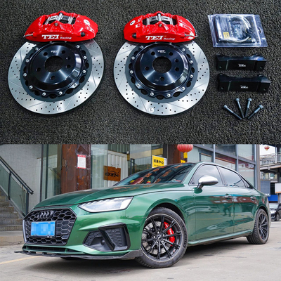 주문 앞 아우디 A4L 18 인치 4 피스톤 칼리퍼 브레이크 키트 355 * 28 mm 로터 온라인 제조