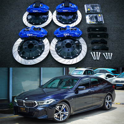 주문 고성능 BBK 브레이크 키트 BMW 6시리즈 GT 20인치 자동차 림 앞 6 피스톤 그리고 후면 4 피스톤 칼리퍼 EBP를 유지하기 위해 온라인 제조