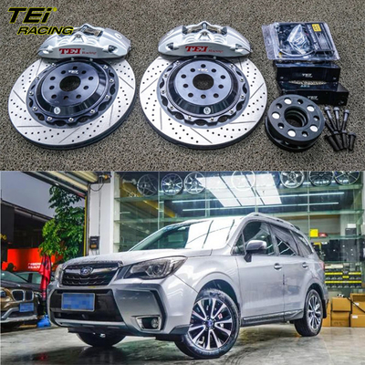 주문 앞 큰 브레이크 키트 4 피스톤 칼리퍼 355x28mm 로터 BBK 자동 브레이크 시스템 수바루 포레스터 18 인치 자동차 반지 온라인 제조