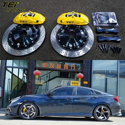 주문 앞 큰 브레이크 키트 4 피스톤 칼리퍼 355x28mm 로터 BBK 자동 브레이크 시스템 온라인 제조