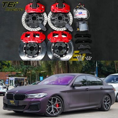 주문 앞 6 피스톤 및 후방 4 피스톤 칼리퍼 BBK 자동 브레이크 시스템 BMW 540i 19 인치 반지 온라인 제조