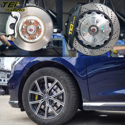 주문 앞 빅 브레이크 키트 4 피스톤 칼리퍼 330x28mm 로터 BBK 자동 브레이크 시스템 BYD SONG MAX 17 인치 자동차 반지 온라인 제조