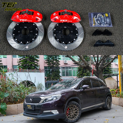 주문 앞 빅 브레이크 키트 4 피스톤 칼리퍼 330x28mm 로터 BBK 자동 브레이크 시스템 시트로엔 DS6 17 인치 자동차 반지 온라인 제조