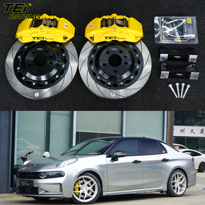 주문 앞 큰 브레이크 키트 4 피스톤 칼리퍼 355x28mm 로터 BBK 자동 브레이크 시스템 Lynk & Co 03 19 인치 자동차 반지 온라인 제조