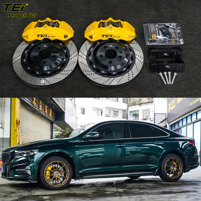 주문 앞 큰 브레이크 키트 4 피스톤 칼리퍼 355x28mm 로터 BBK 자동 브레이크 시스템 온라인 제조