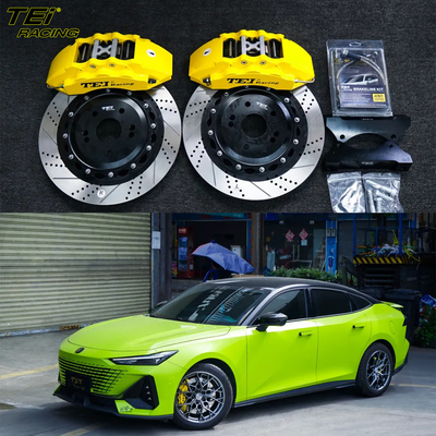 주문 앞 큰 브레이크 키트 6 피스톤 칼리퍼 355x32mm 로터 BBK 자동 브레이크 시스템 차난 UNI-V 18 인치 자동차 반지 온라인 제조