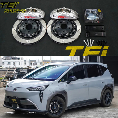 주문 앞 빅 브레이크 키트 6 피스톤 칼리퍼 330x28mm 로터 BBK 자동 브레이크 시스템 AION Y 17 인치 자동차 반지 온라인 제조