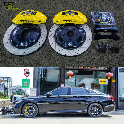 주문 앞 큰 브레이크 키트 6 피스톤 칼리퍼 378x32mm 로터 BBK 자동 브레이크 시스템 HONDA INSPIRE 19 인치 자동차 반지 온라인 제조