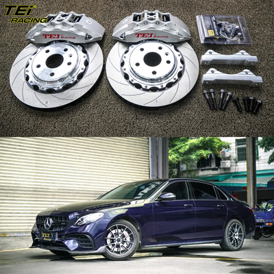 품질  Front Big Brake Kit 6 Piston Caliper With 355x32mm Rotor BBK Auto Brake System For Mercedes Benz E200L 18 Inch Car Rim 공장