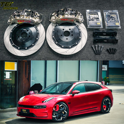 주문 앞 큰 브레이크 키트 6 피스톤 칼리퍼 405x34mm 로터 BBK 자동 브레이크 시스템 ZEEKR 001 22 인치 자동차 반지 온라인 제조