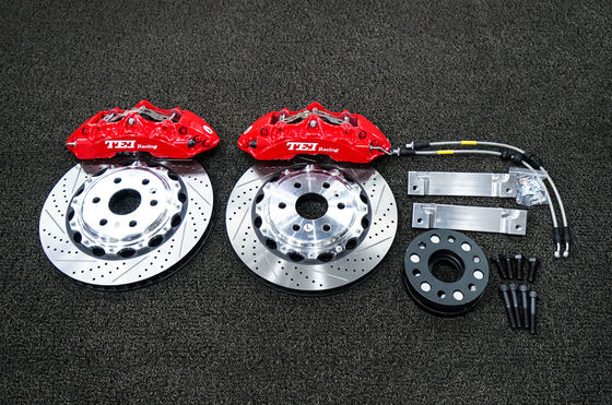 주문 TEI 레이싱 BBK P60NS 6 피스톤 캐딜락 XT5 19인치 앞바퀴용 2개 조각 칼리퍼 브레이크 키트 온라인 제조