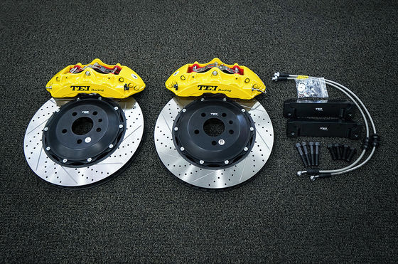주문 TEI 레이싱 BBK P60NS 6 피스톤 Audi A6 19 인치 앞바퀴에 대한 2 조각 가조 된 칼리퍼 브레이크 키트 온라인 제조