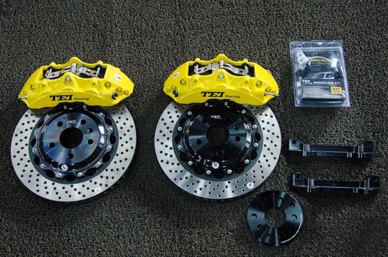 주문 앞 큰 브레이크 칼리퍼 6 피스톤 가조 칼리퍼 355x32mm 도공 디스크 로터와 함께 AUDI A3 2010-2021 18/19/20 