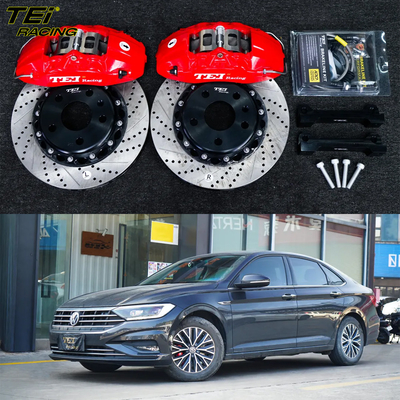 앞 큰 브레이크 키트 4 피스톤 칼리퍼 300x28mm 로터 BBK 자동 브레이크 시스템