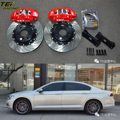 앞 큰 브레이크 키트 4 피스톤 칼리퍼 330x28mm 로터 BBK 자동 브레이크 시스템