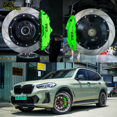 전면 P60NS 6 피스톤 및 후면 P4-Explore 4 피스톤 칼리퍼 BBK 자동 브레이크 시스템 BMW iX3 19 인치 반지