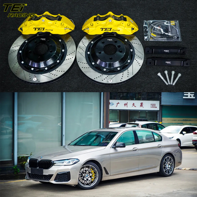 앞 큰 브레이크 키트 6 피스톤 칼리퍼 378x32mm 로터 BBK 자동 브레이크 시스템 BMW F18 19 인치 자동차 반지