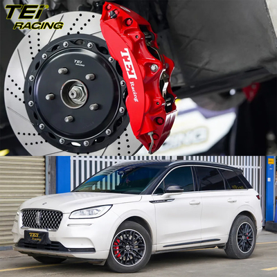 전면 P60EV 6 피스톤 및 후면 P4-EXPLORE 4 피스톤 칼리퍼 BBK 자동 브레이크 시스템 링컨 코세어 18 인치 반지