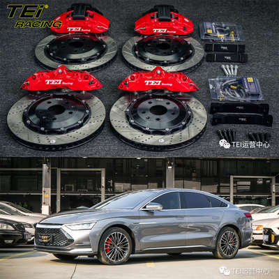 앞 6 피스톤 그리고 후면 4 피스톤 칼리퍼 BBK 자동 브레이크 시스템 BYD HAN 19 인치 림