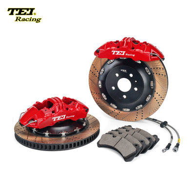 TEiRacing Street Version S60-Plus 6 Pot Monoblock Caliper 큰 브레이크 키트 19/20/21/22 인치 자동차 림