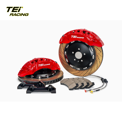 TEiRacing 초고강도 S-X 10 Pot Monoblock Caliper 20/21/22/23/24 인치 자동차 릴용 대형 브레이크 키트