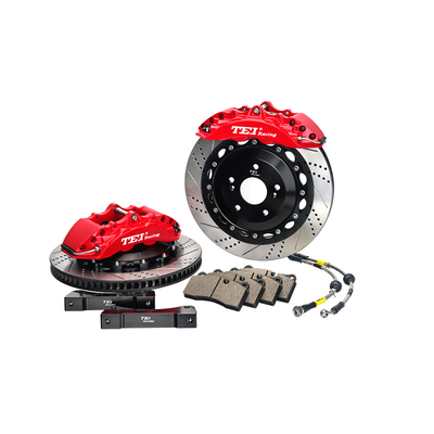 TEIRacing P40NS-R 고성능 브레이크 캘리퍼 키트 리어 브레이크 패드 4 피스톤 (혼다/캐딜락/토요타/BMW/VW용, 17/18인치 휠용)