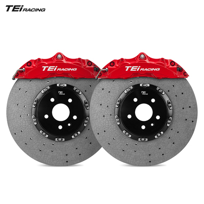 TEI P60NS 6 Pot Brake Caliper Carbon Ceramic Brake Rotors Front Big Brake Caliper Kit for Audi RS6 RS7 RS8